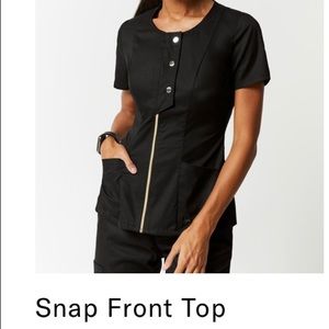 Snap front top Black XS